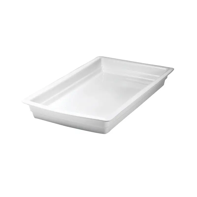 Hall China Full Size Pan 20 3/4 in x 12 3/4 in x 2 1/2 in (6 1/4 qt) Bright White Hall China Full Size Pan 20 3/4 in x 12 3/4 in x 2 1/2 in (6 1/4 qt) Bright White