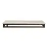 My Glass Studio Rectangular Metal Stand 19 1/2 x 6 7/8 x 2 1/8 in Mid Modern Bronze