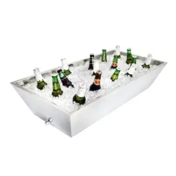 DW Haber Beverage Tub Double Wall Rectangle 36 in x 18 in x 7 in Satin Stainless Steel