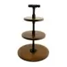 Creations Buffet 3-Tier Stand 14 in x 20 3/4 N (14, 10, 8 Platforms) Chestnut