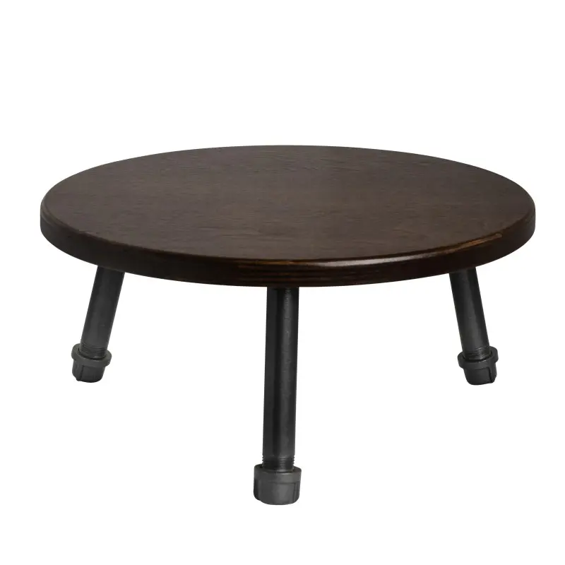 Creations Buffet Platform Stand W Pipe Legs 14 in x 6 3/4 in Chestnut