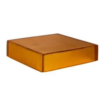 Kenny Mack Riser/Box Carved 12 in x 12 in x 3 in Tangerine