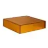 Kenny Mack Riser/Box Carved 12 in x 12 in x 3 in Tangerine