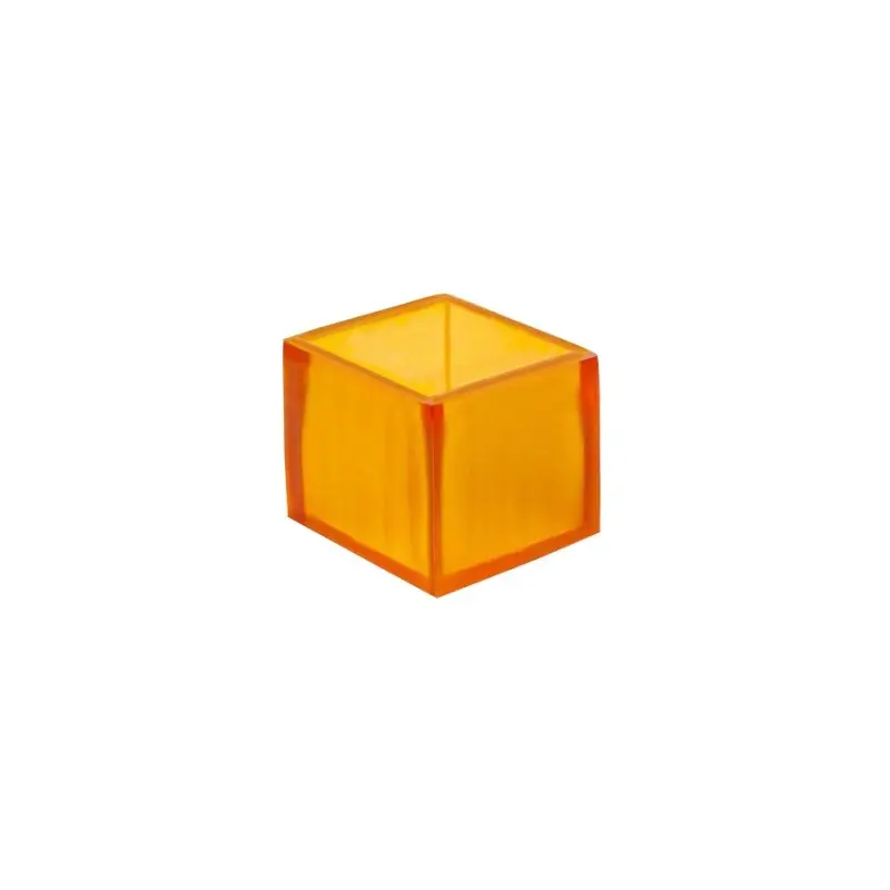 Kenny Mack Riser/Box Carved 4 in x 4 in x 4 in Tangerine - Set of 6 Kenny Mack Riser/Box Carved 4 in x 4 in x 4 in Tangerine - Set of 6