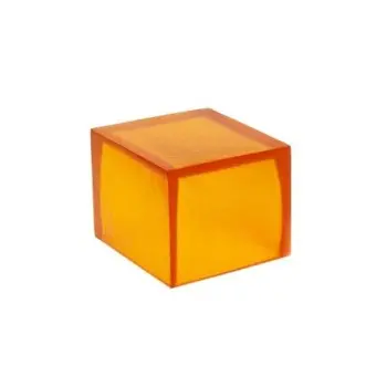 Kenny Mack Riser/Box Carved 6 in x 6 in x 6 in Tangerine - Set of 2