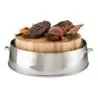 DW Haber Carving Station 30 in D with Wood Board Stainless Steel