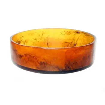 Kenny Mack Bowl Circle 15 1/2 in D x 4 1/2 in H (380 oz) Tortoise
