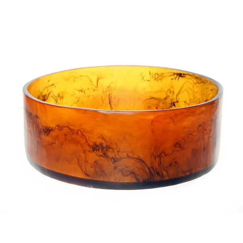 Kenny Mack Bowl Circle 9 3/4 in D x 3 5/8 in H(118 oz) Tortoise