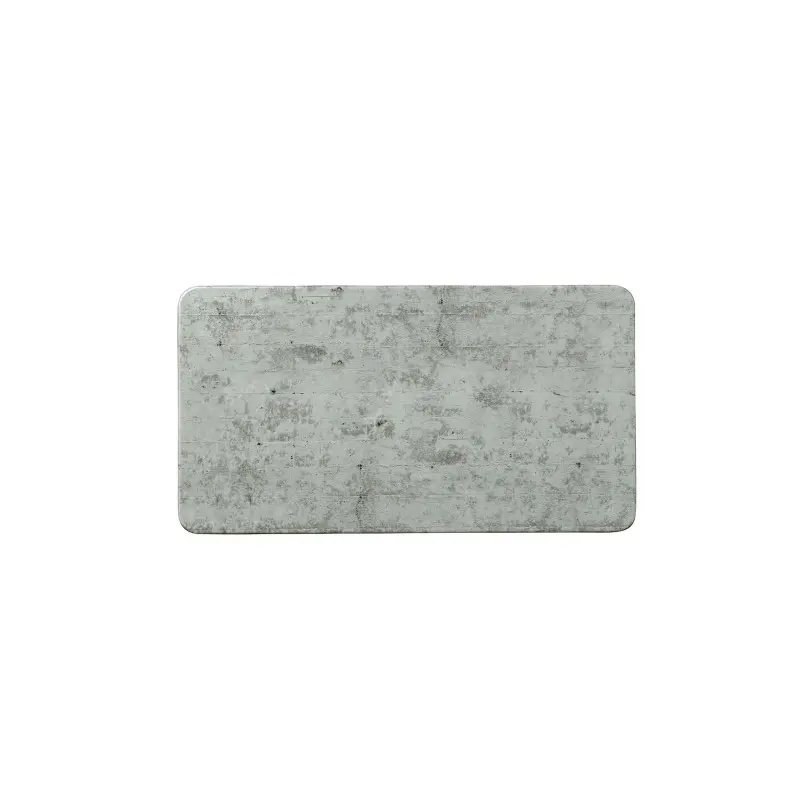 Creations Melamine Gastronorm Rectangle 12 3/4 in x 7 in Concrete - Set of 12