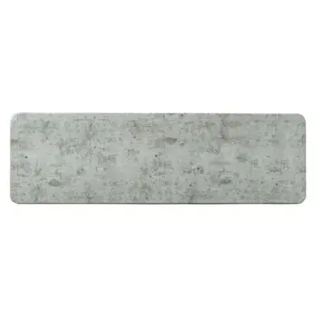 Creations Melamine Gastronorm Rectangle 21 in x 6 3/8 in Concrete - Set of 12
