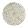 My Glass Studio Flat Cake Plate 13 in x 3/8 in Mid Modern Cream/Dark Grey - Set of 4