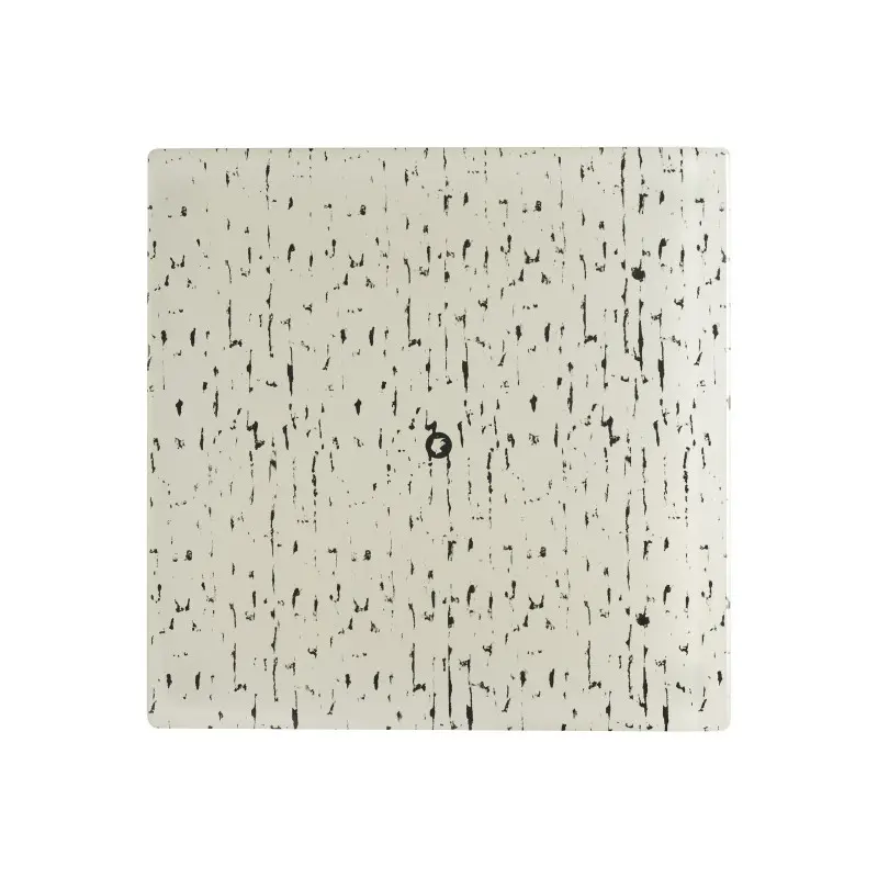 My Glass Studio Square Footed Serving Platter 10 3/4 in x 10 3/4 in x 7/8 in Mid Modern Cream/Dark Grey - Set of 2 My Glass Studio Square Footed Serving Platter 10 3/4 in x 10 3/4 in x 7/8 in Mid Modern Cream/Dark Grey - Set of 2