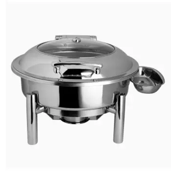 Creations Buffet Round Chafing Dish And Stand 18 3/4 in x 16 3/4 in x 12 in (2 Gal)