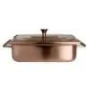 Creations Buffet Homestyle Chafer Rectangle 4 qt Antique Brushed Bronze (16 1/2 in x 10 3/4 in x 6 1/2 in)