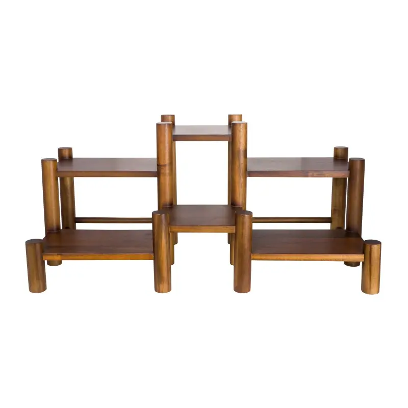 Creations Buffet 6 Level Coffee/Condiment Acacia Wood Stand 27 3/4 in x 14 in x 12 5/8 in Creations Buffet 6 Level Coffee/Condiment Acacia Wood Stand 27 3/4 in x 14 in x 12 5/8 in