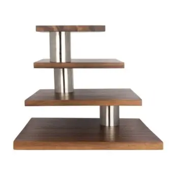 Creations Buffet 4 Level Signature Stand Acacia Wood 18 in x 16 in