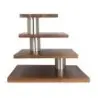 Creations Buffet 4 Level Signature Stand Acacia Wood 18 in x 16 in