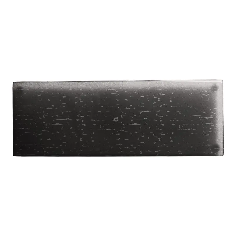 My Glass Studio Footed Board 19 3/4 in x 7 1/8 in x 7/8 in Mid Modern Dark Grey/Cream - Set of 2 My Glass Studio Footed Board 19 3/4 in x 7 1/8 in x 7/8 in Mid Modern Dark Grey/Cream - Set of 2