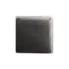 My Glass Studio Square Footed Serving Platter 10 3/4 in x 10 3/4 in x 7/8 in Mid Modern Dark Grey/Cream - Set of 2