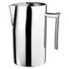 WNK HW/Buffet Water Pitcher withIce Guard 7 1/8 in x 4 1/2 in x 8 1/8 in (1 1/2 qt) Diva Double Wall Mirror Finis