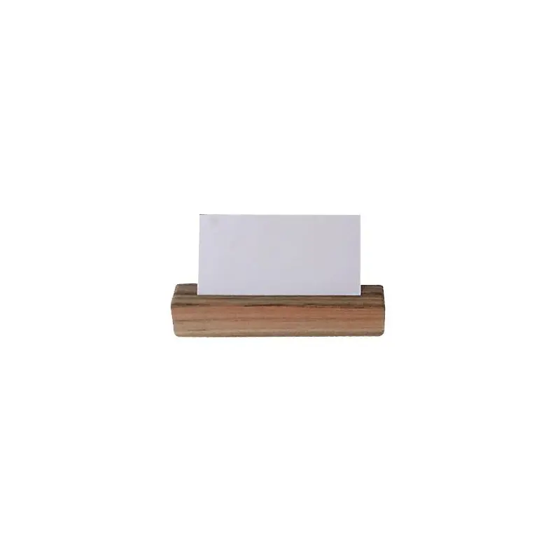 DW Haber Card Holder Large 1 in x 1 in x 4 1/2 in Natural Teak - Set of 12