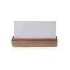 DW Haber Card Holder Small 1 in x 1 in x 3 1/2 in Natural Teak - Set of 12