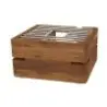 DW Haber Fusion Buffet Riser 11 in x 11 in x 6 in Teak