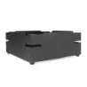 DW Haber Fusion Buffet Riser 14 in x 14 in x 5 in Black No Cut Out