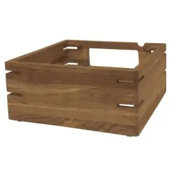 DW Haber Fusion Buffet Riser 14 in x 14 in x 7 in Teak