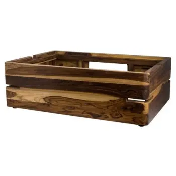 DW Haber Fusion Buffet Riser Gastronorm 23 in x 15 in x 7 1/4 in Teak