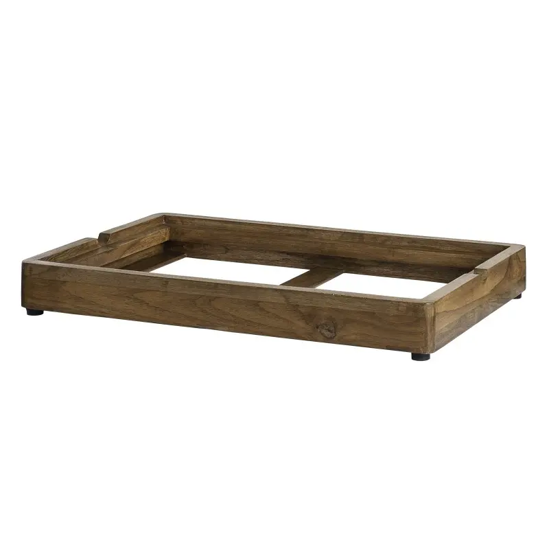 DW Haber Low Profile Gn Riser 23 in x 15 in x 3 1/8 in Natural Teak