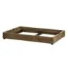 DW Haber Low Profile Gn Riser 23 in x 15 in x 3 1/8 in Natural Teak