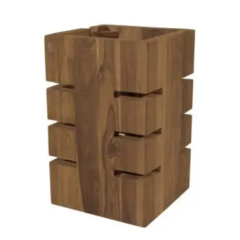 DW Haber Fusion Buffet Riser 6 in x 6 in x 12 in Teak