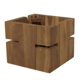 DW Haber Fusion Buffet Riser 6 in x 6 in x 6 in Teak