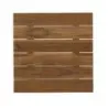 DW Haber Fusion Wood Slatted Shelf 11 in x 11 in Teak
