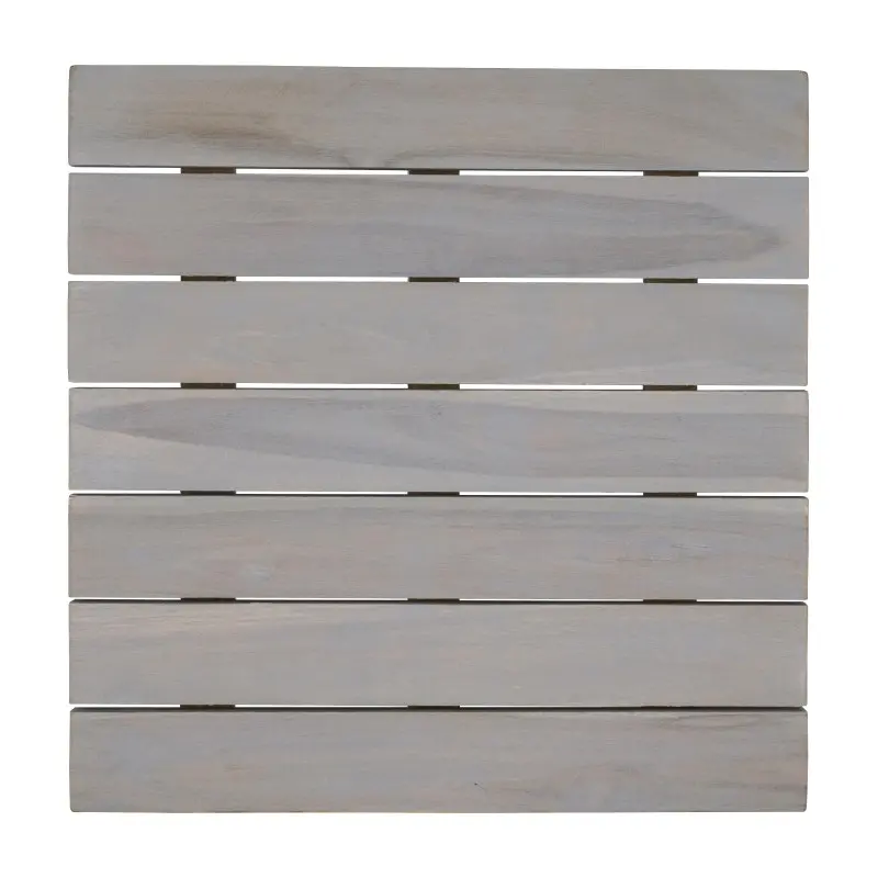 DW Haber Fusion Wood Slatted Shelf 12 in x 12 in Grey Wash DW Haber Fusion Wood Slatted Shelf 12 in x 12 in Grey Wash