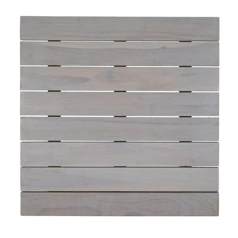 DW Haber Fusion Wood Slatted Shelf 14 in x 14 in Grey Wash