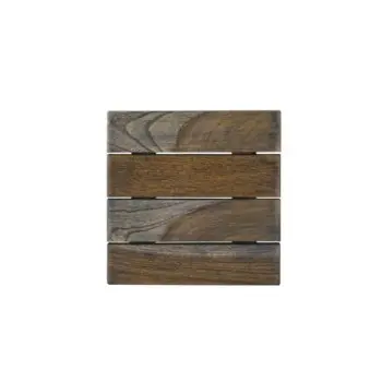 DW Haber Fusion Wood Slatted Shelf 6 in x 6 in Ash Grey
