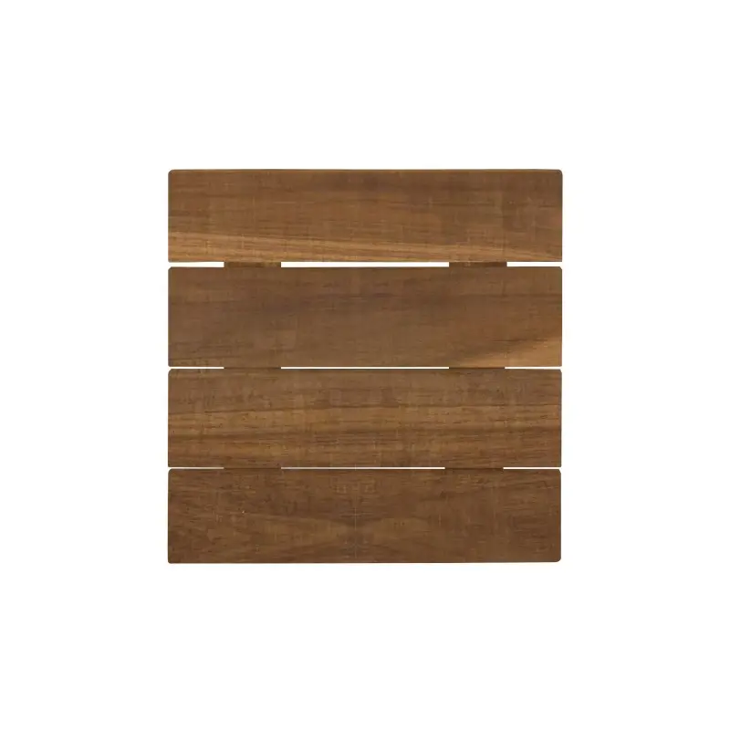 DW Haber Fusion Wood Slatted Shelf 6 in x 6 in Teak