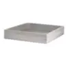 DW Haber Fusion Wood Slatted Flat Basket 14 in x 14 in Grey Wash