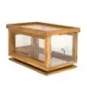 DW Haber Bakery Box W Acrylic Drawer 14 1/4 in x 8 1/2 in x 8 1/2 in Teak