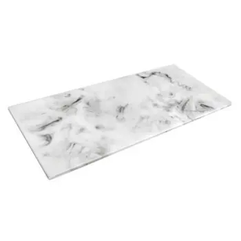 DW Haber Fusion Shelf 24 in x 11 in White Carrera Resin