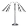 DW Haber Portable Heat Lamp Fusion Double Heads Adjustable Height 20-32 in H Stainless Steel