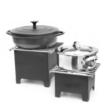 DW Haber Grill And Riser Box 9 in x 9 in x 9 in Black