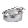 DW Haber Chafer Grill (2 Gal) Round Hinged Hammered Stainless Steel