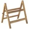 Genware Display Stand 15 in x 11 1/2 in x 15 3/4 in Acacia Wood Natural - Set of 6