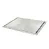 DW Haber Heater Stand Aluminum Plate with Groove 40 in x 14 in x 3/8 in Stainless Steel