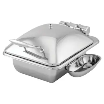 Walco HW/Buffet Rectangle Chafer Body with Metal Lid 18 1/2 in x 13 1/2 in x 10 1/4 in (4 qt) Idol Buffet