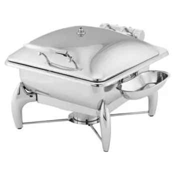 Walco HW/Buffet Metal Chafer Kit 18 1/4 in (6 qt) Idol induction