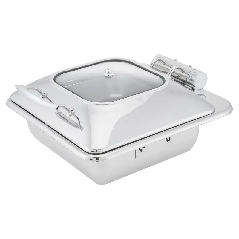 Walco HW/Buffet Rectangle Chafer Body 17 1/4 in x 16 in x 9 in (6 qt) Idol induction